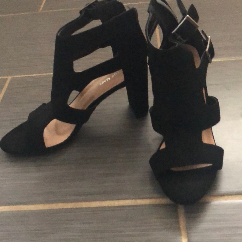 Black heels worn once!